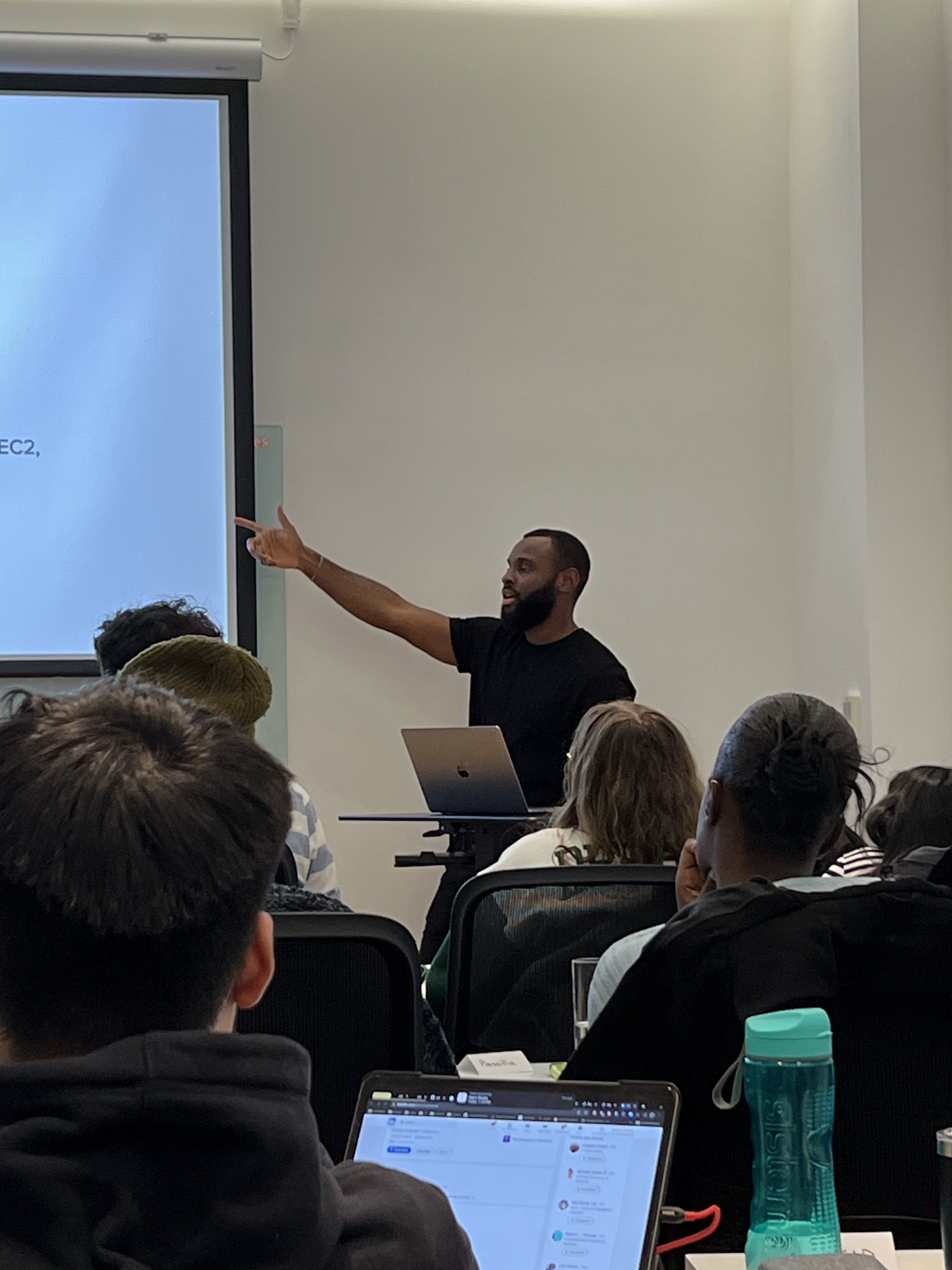 Arinze speaking at BrainStation